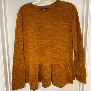 Brown long sleeve shirt